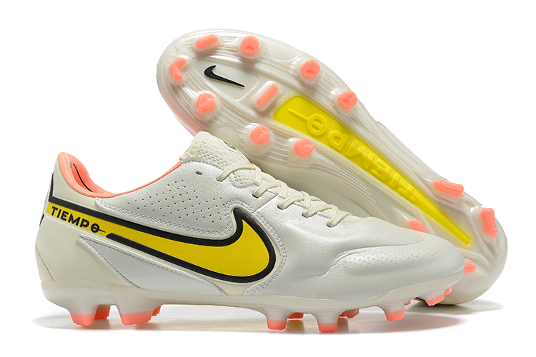 Nike Tiempo Legend 9 FG blanco amarillo